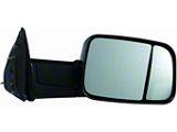 Replacement Manual Towing Mirror; Passenger Side (10-12 RAM 2500)