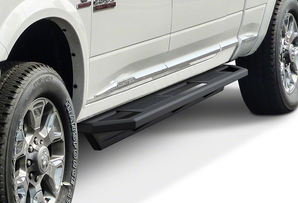 RAM 2500 Rocker Armor Side Step Bars; Matte Black (1024 RAM 2500 Mega