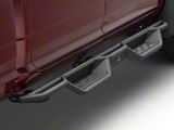 Round Tube Drop Style Nerf Side Step Bars; Black (10-24 RAM 2500 Crew Cab)