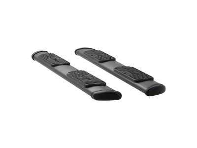 Regal 7-Inch Oval Side Step Bars; Body Mount; Textured Black (10-24 RAM 2500 Crew Cab)
