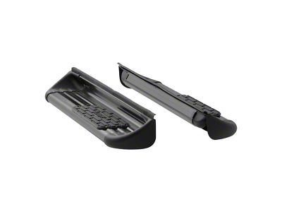 Stainless Side Entry Running Boards; Body Mount; Textured Black (10-24 RAM 2500 Regular Cab)