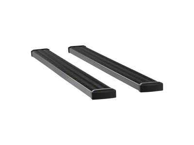 Grip Step 7-Inch Running Boards without Mounting Brackets; Textured Black (10-24 RAM 2500 Crew Cab)