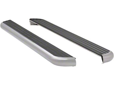 MegaStep 6.50-Inch Wheel-to-Wheel Running Boards; Polished Stainless (14-18 RAM 2500 Crew Cab w/ 6.4-Foot Box)