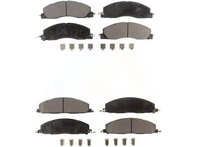 Semi-Metallic Brake Pads; Front and Rear (09-18 RAM 2500)