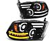 Sequential Turn Signal Projector Headlights; Black Housing; Clear Lens (10-18 RAM 2500 w/ Factory Halogen Non-Projector Headlights)