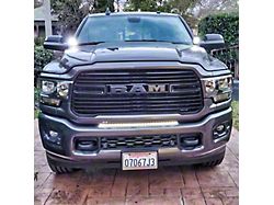 Single 30-Inch White LED Light Bar with Bumper Mounting Brackets (19-24 RAM 2500)