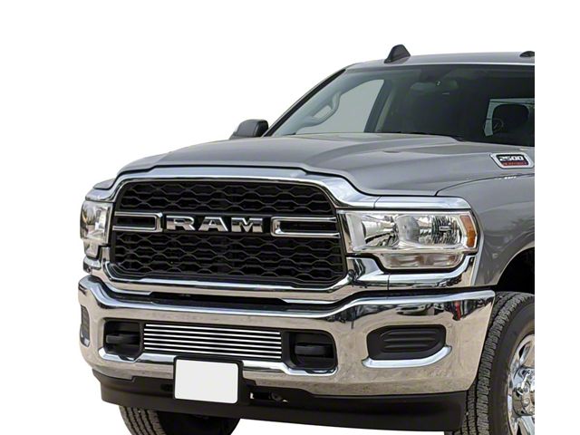 Stainless Steel Billet Lower Bumper Grille Overlay; Polished (19-24 RAM 2500 w/o Front Parking Sensors)