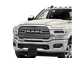 Stainless Steel Billet Lower Grille Insert; Black (19-24 RAM 2500 w/ Front Parking Sensors)