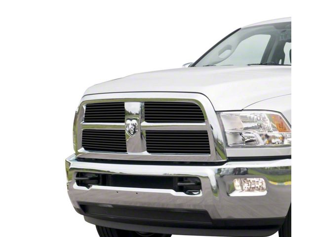 Stainless Steel Billet Lower Grille Insert; Black (10-12 RAM 2500, Excluding Laramie)