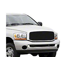 Stainless Steel Billet Upper Replacement Grille; Black (06-09 RAM 2500)