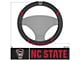 Steering Wheel Cover with North Carolina State University Logo; Black (Universal; Some Adaptation May Be Required)