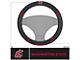 Steering Wheel Cover with Washington State University Logo; Black (Universal; Some Adaptation May Be Required)