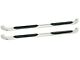 Platinum 4-Inch Oval Side Step Bars; Stainless Steel (03-09 RAM 2500 Quad Cab)