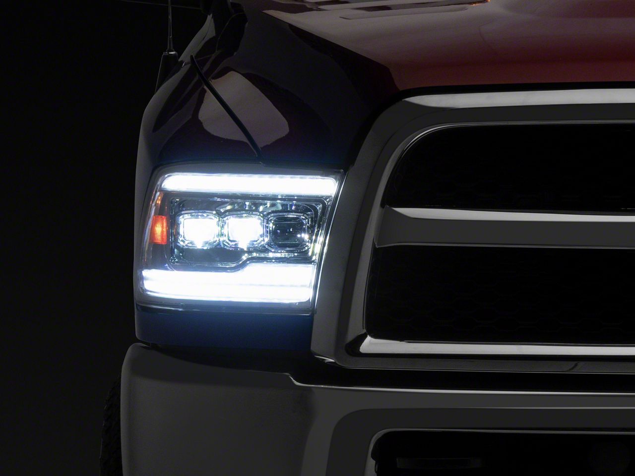 RAM 2500 Switchback Sequential Full LED Projector Headlights; Chrome ...