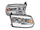 Switchback Sequential Full LED Projector Headlights; Chrome Housing; Clear Lens (10-18 RAM 2500 w/ Factory Halogen Headlights)