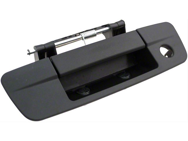 Tailgate Handle; Textured Black; With Keyhole; Without Backup Camera (10-18 RAM 2500)