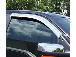 Ventvisor Window Deflectors; Front; Chrome (94-02 RAM 2500 Regular Cab w/o Towing Mirrors)