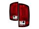 Version 3 Light Bar LED Tail Lights; Chrome Housing; Red/Clear Lens (07-09 RAM 2500)