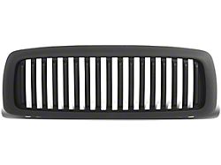 Vertical Style Upper Replacement Grille; Matte Black (03-05 RAM 2500)