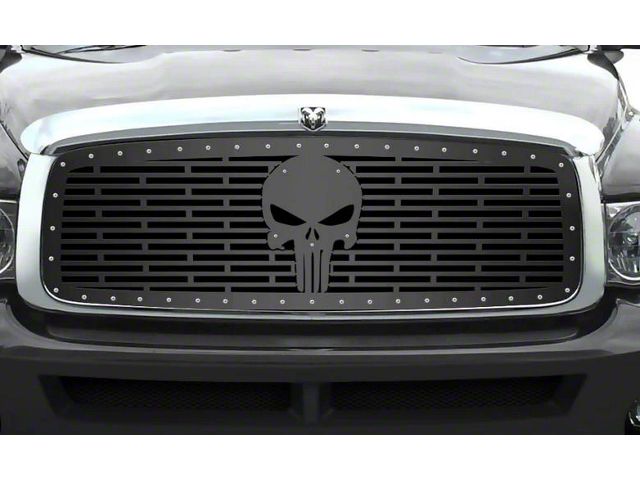 1-Piece Steel Upper Grille Insert; Punisher AR-15 (03-05 RAM 3500)