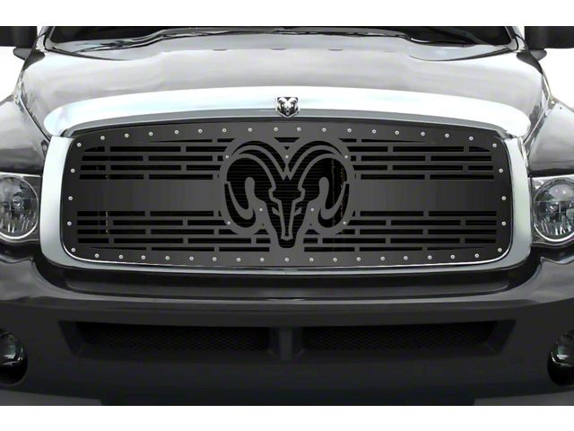 1-Piece Steel Upper Grille Insert; RAM Head V2 (03-05 RAM 3500)