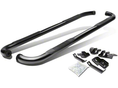 3-Inch Nerf Side Step Bars; Black (10-24 RAM 3500 Crew Cab)