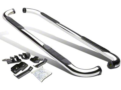 3-Inch Nerf Side Step Bars; Stainless Steel (10-24 RAM 3500 Crew Cab)