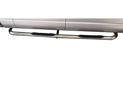 3-Inch Round Side Step Bars; Stainless Steel (06-09 RAM 3500 Mega Cab)