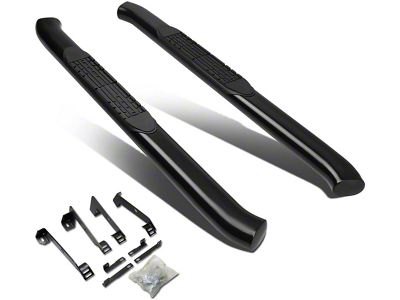 4-Inch Nerf Side Step Bars; Black (03-09 RAM 3500 Regular Cab)