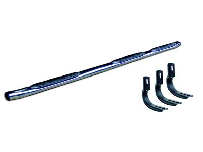 Go Rhino 415 Series Cab Length Side Step Bars; Polished (10-13 RAM 3500 Crew Cab)