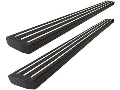 4.75-Inch Running Boards; Black (10-24 RAM 3500 Crew Cab)