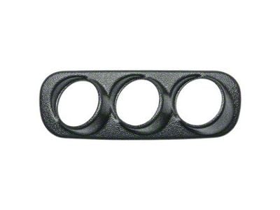 52mm Triple Gauge Pod; Black (03-05 RAM 3500)