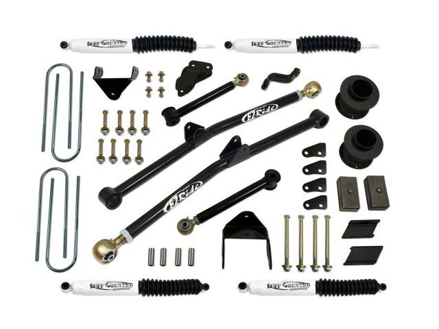 Tuff Country 6-Inch Long Arm Suspension Lift Kit with SX8000 Shocks (03-07.5 4WD RAM 3500)