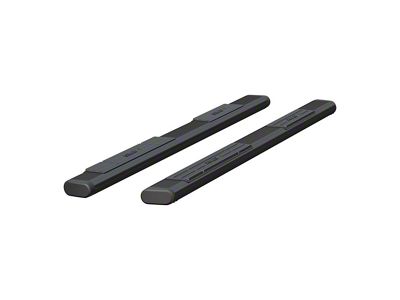 6-Inch Oval Side Step Bars without Mounting Brackets; Black (10-24 RAM 3500 Mega Cab)