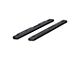 6-Inch Oval Side Step Bars without Mounting Brackets; Black (10-24 RAM 3500 Mega Cab)