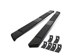 6-Inch Running Boards; Black (10-18 RAM 3500 Mega Cab)