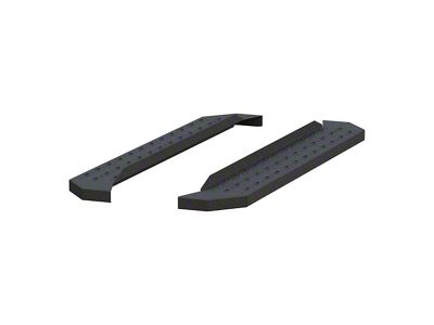 6.50-Inch RidgeStep Running Boards without Mounting Brackets; Textured Black (10-24 RAM 3500 Regular Cab)