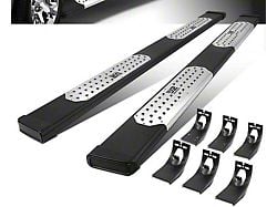 6.50-Inch Flat Step Bar Running Boards; Black (10-18 RAM 3500 Crew Cab)