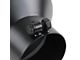 Angled Cut Rolled End Round Exhaust Tip; 8-Inch; Black (Fits 4-Inch Tailpipe)