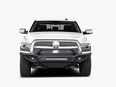 Armour II Heavy Duty Front Bumper with 20-Inch LED Light Bar and 4-Inch Cube Lights (10-18 RAM 3500)