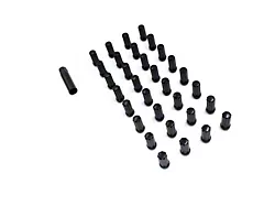 Black 7-Spline Lug Nut Kit; 9/16-Inch; Set of 32 (03-11 RAM 3500)