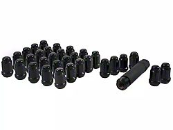 Black Closed End Spline Lug Nuts; M14 x 1.5; Set of 32 (12-24 RAM 3500)