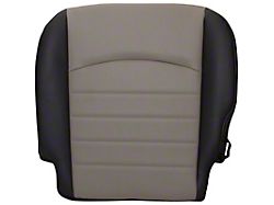 Replacement Bucket Seat Bottom Cover; Driver Side; Dark Slate with Medium Graystone Insert (09-12 RAM 3500 ST)