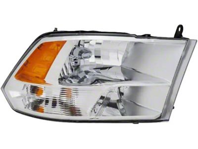 CAPA Replacement Halogen Headlight; Driver Side (10-12 RAM 3500 w/ Factory Halogen Quad Headlights)