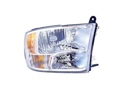 CAPA Replacement Halogen Headlight; Passenger Side (10-12 RAM 3500 w/ Factory Halogen Quad Headlights)