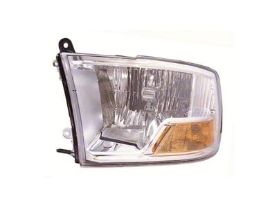 CAPA Replacement Halogen Headlight; Passenger Side (10-12 RAM 3500 w/ Factory Halogen Dual Headlights)