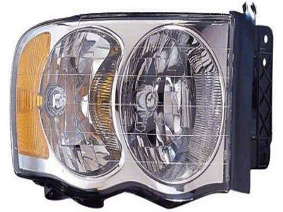 CAPA Replacement Headlight; Passenger Side (2005 RAM 3500)