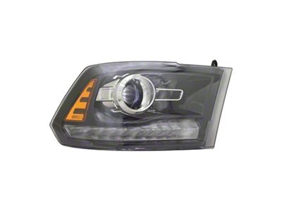 CAPA Replacement Projector Headlight; Driver Side (16-18 RAM 3500 w/ Factory Halogen Projector Headlights)