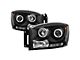 CCFL Halo Projector Headlights; Black Housing; Clear Lens (06-09 RAM 3500)