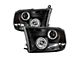 CCFL Halo Projector Headlights; Black Housing; Clear Lens (10-18 RAM 3500 w/ Factory Halogen Non-Projector Headlights)